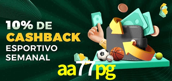 10% de bônus de cashback na aa77pg
